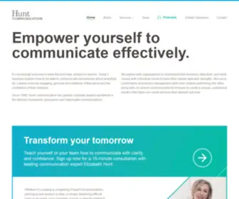 Huntcommunication.com(Hunt Communication) Screenshot