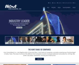 Huntconsolidated.com(Hunt Consolidated) Screenshot