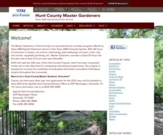 Huntcountymastergardeners.org(Texas A&M AgriLife Extension Service) Screenshot