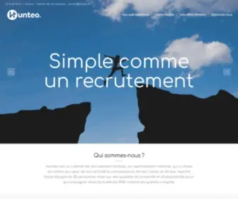 Hunteo.fr(Cabinet de recrutement Hunteo) Screenshot