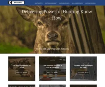 Hunterabout.com(Delivering Powerful Hunting Know How) Screenshot