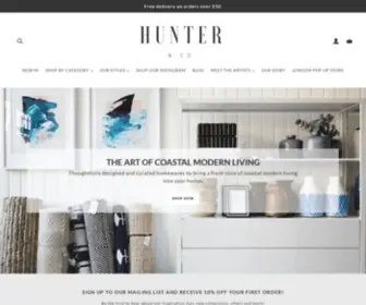 HunterandcoStore.com(Stylish Homeware) Screenshot