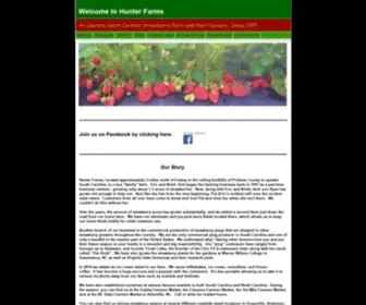 Hunterfarmsonline.com(Pick your own Fresh Strawberries) Screenshot