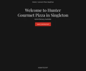 Huntergourmetsingleton.com.au(Hunter Gourmet Pizza Singleton) Screenshot