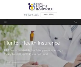 Hunterhi.com.au(Hunter Health Insurance CDHBF) Screenshot