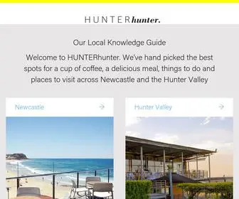 HunterHunter.com.au(An inside guide to Newcastle) Screenshot