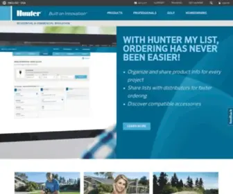 Hunterindustries.com(Hunter Industries) Screenshot