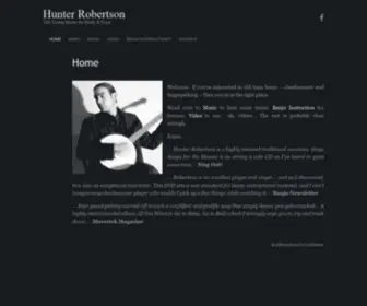 Hunterrobertson.com(Old-Timey Music for Body & Soul) Screenshot