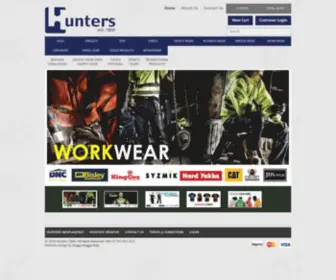 Hunters1866.com.au(Hunters Clothing) Screenshot