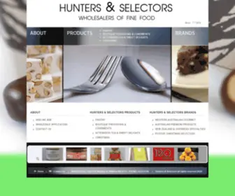 Huntersandselectors.com.au(Hunters & Selectors Wholesalers of Fine Foods in WA) Screenshot