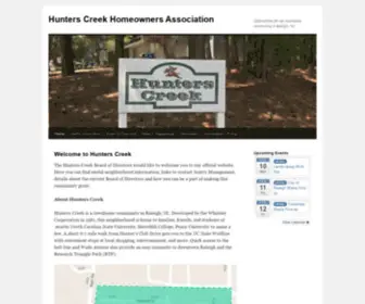 Hunterscreekhoa.org(Hunters Creek Homeowners Association) Screenshot