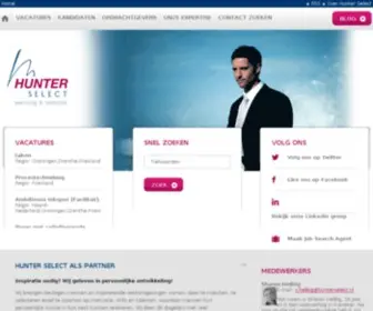 Hunterselect.nl(Hunter Select werving en selectie) Screenshot