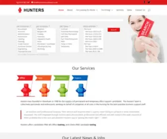 Huntersrecruitment.co.uk(HUNTERS) Screenshot