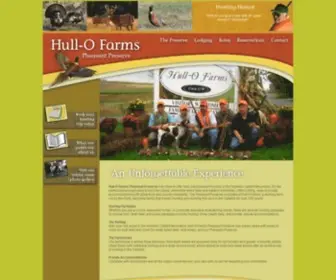 Hunthull-O.com(Hull-O Farms Pheasant Preserve) Screenshot