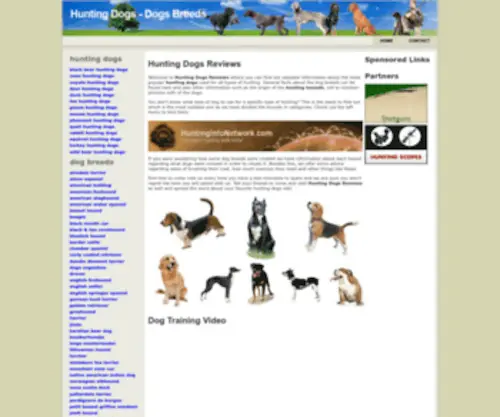 Huntingdogsreviews.com(Hunting Dogs) Screenshot