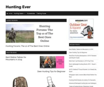 Huntingever.com(Hunting Guide) Screenshot