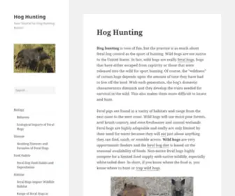 Huntinghog.com(Hog hunting) Screenshot