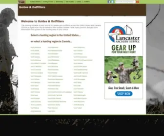Huntingoutfitter.com(The Leading Directory for Hunting Outfitters and Guides) Screenshot