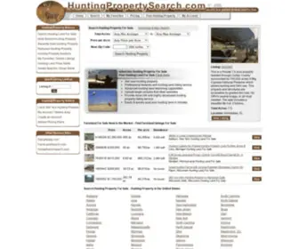 Huntingpropertysearch.com(Hunting Property Search) Screenshot