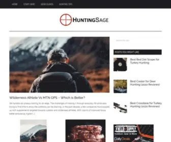 Huntingsage.com(Your Digital Hunting Guide) Screenshot