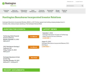 Huntington-IR.com(Huntington Bank) Screenshot