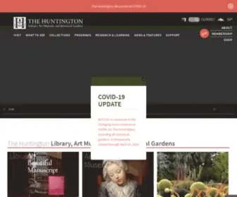 Huntington.org(The Huntington) Screenshot