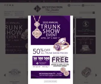 Huntingtonfinejewelers.com(Jewelry Store) Screenshot