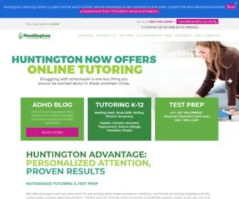Huntingtonhelps.com(Huntington Learning Center) Screenshot