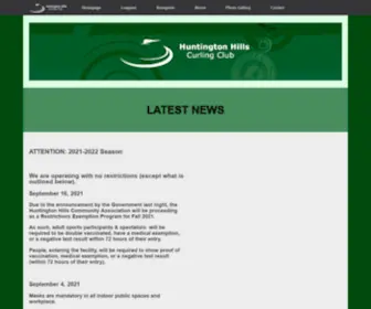 Huntingtonhillscurlingclub.com(Huntington Hills Community Association) Screenshot