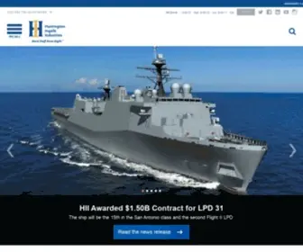 Huntingtoningalls.com(America's Largest Shipbuilding Company) Screenshot
