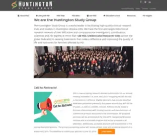 Huntingtonstudygroup.org(The Huntington Study Group (HSG)) Screenshot