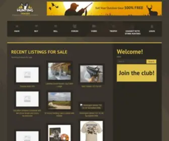 Huntingtrades.com(Buy and sell new and used hunting equipment on) Screenshot