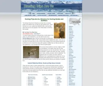 Huntingtripsareus.com(Hunting-Trips-Are-Us) Screenshot