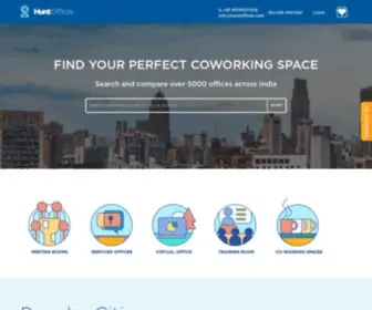 Huntoffices.com(Find Coworking Space) Screenshot