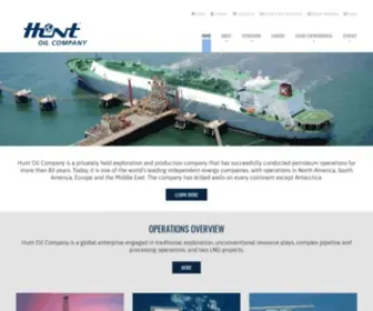 Huntoil.com(Hunt Oil Company) Screenshot