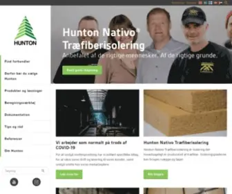 Hunton.dk(Hunton Fiber) Screenshot