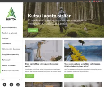 Hunton.fi(Kestäviä rakenneratkaisuja) Screenshot