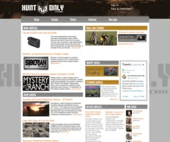 Huntonly.com(Deer hunting) Screenshot