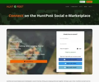Huntpost.com(HuntPost Social Network and e) Screenshot