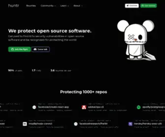 Huntr.dev(Disclose & Fix Security Vulnerabilities in Open Source) Screenshot