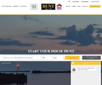 Huntrealestate.com(HUNT Real Estate ERA) Screenshot