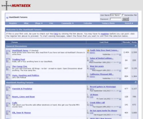 Huntseek.com(The oldest hunting forums) Screenshot