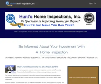 Huntshomeinspections.com(Find an Inspector) Screenshot