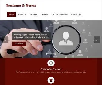 Huntsmenbarons.com(Huntsmen & Barons) Screenshot