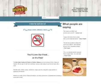 Huntsrestaurant.com(Hunts Resturant) Screenshot