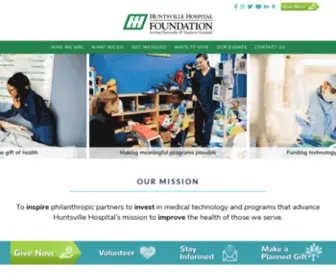 Huntsvillehospitalfoundation.org(Huntsville Hospital Foundation) Screenshot