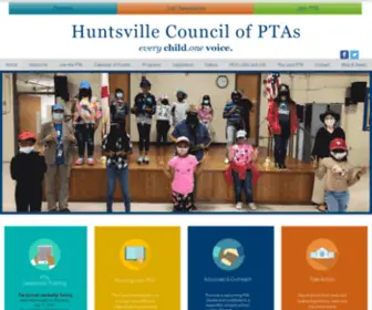 Huntsvillepta.org(Huntsville Council of PTAs) Screenshot