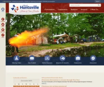 Huntsvilletx.gov(Huntsville, TX) Screenshot
