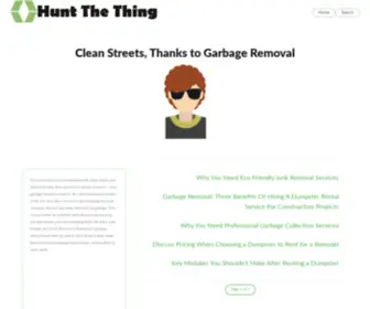 Huntthething.com(Clean Streets) Screenshot