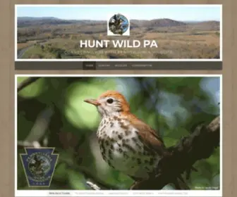 Huntwildpa.com(Connecting YOU with Pennsylvania Wildlife) Screenshot